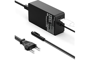 ETSSEMBO Cargador Surface 65W 15V 4A Adaptador para Microsoft Surface Pro 11/10/9/8/7/6/5/4/3/X, Surface Go 4/3/2/1, Surface Laptop 1/2/3/4/5/6/7, Surface Book 3/2/1, Cargador Portátil Surface Alimentación