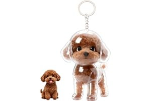 Beojonvy Hundehaar-Sammler-Schlüsselanhänger, 3 Stück Fell Memory Anhänger, Erinnerung Hund, tierhaars-erinnerung pfote für Hunde Speicherung Katzen und Hundeliebhaber