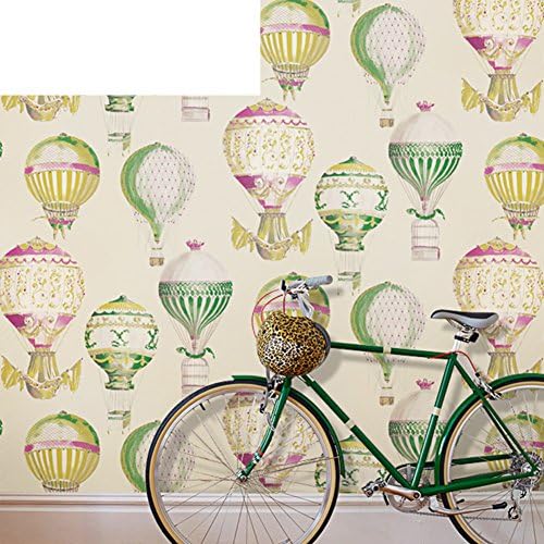 GXX Nordic fashion color wallpaper/Child friendly plain paper on bedroom walls of hot air balloon wallpaper-A