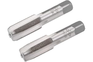 sourcing map Metrico M18 Filettatura 1 Passo 4 Flauti Diritti H2 Lega Strumento Acciaio 1 Paio