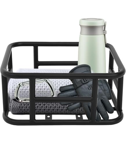 Fahrradkorb Hinten 34x30x15cm - Stabiler Eisenkorb Mit 15kg Tragkraft Für MTB & Citybike