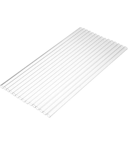 6 Pz 4 Pollici Tubo Di Vetro Borosilicato Trasparente 12mm OD 8mm ID 2mm Tubi Di Vetro Soffiato Di Spessore Con Cleanin