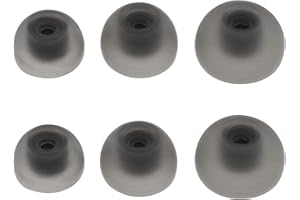 THE LORD OF THE TOOLS 3 pary 6 szt. końcówek dousznych kompatybilnych z Samsung Galaxy Buds 2 R177 silikonowe wymienne końcówki do uszu S/M/L 3 rozmiary, czarne