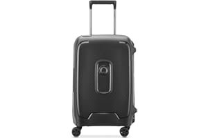 DELSEY PARIS, MONCEY, Valise, cabine rigide, 55x35x25 cm, 38 litres, S, Nero