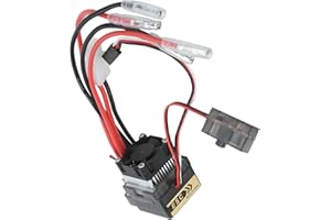 Drfeify RC ESC 360A con Dissipatore di Calore e Ventola Controller Spazzolato Impermeabile per 1/10 RC Crawler/Touring Car/off-Road Car/Short Course Trucks/Monster Trucks/Trucks