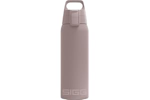 SIGG - Botella de Agua Aislada - Shield Therm - Apta para Bebidas Carbonatadas - A Prueba de Fugas - Apta para Lavavajillas - Libre de BPA - Acero Inoxidable 90% Reciclado - 0,5L / 0,75L / 1L