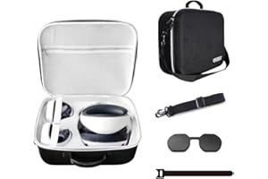 BeisDirect VR-Tragetaschen für die Reise Kompatibel mit PS VR2 All-in-One VR und Zubehör, Harter Eva Reisekoffer Aufbewahrungstasche tragbare Reisetasche für VR Headset und Griff, 40.5x33x16cm