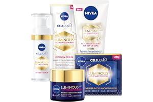 Nivea Cellular Luminous 630® dag, natt & handset, anti-pigmentfläckar vårdset, inklusive anti-aging serum, nattvård och handkräm