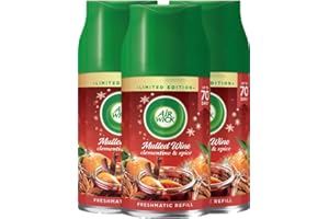 AIRWICK Air Wick Winter Scents | Freshmatic Max Refills | Infused with Natural Essential Oils (Mulled Wine)