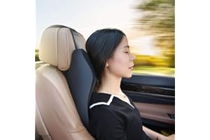 MRLZLT Ultra Comfy The Renovation Car Pillow,Car Seat Headrest Neck Rest Cushion Pillow,3d Memory Foam Auto Headrest (Beige)