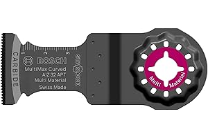 Bosch Accessories 2609256F00 Lame plongeante carbure AIZ 32 APT, Curved-Tec accessoires Starlock, Noir