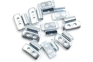 F FIERCE CYCLE 15g Clip-on Wheel Balance Weights for Motorcycle 28 x 21mm 10pcs