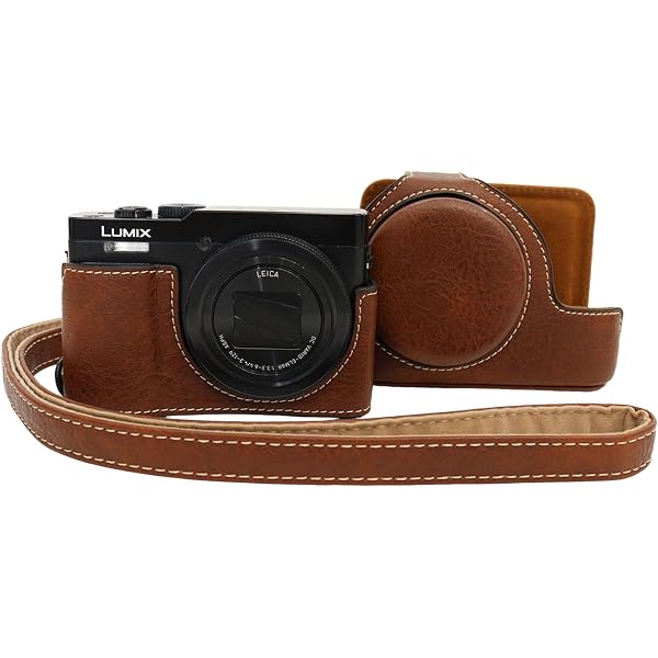 Aisnyho Cameratas voor Panasonic Lumix DC-TZ99, PU-lederen beschermhoes afneembare draagtas tas met verstelbare schouderriem, koffie, PU beschermhoes Aisnyho Cameratas voor Panasonic Lumix DC-TZ99, PU-lederen beschermhoes afneembare draagtas tas met verstelbare schouderriem, koffie, PU beschermhoes