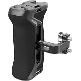 SMALLRIG Aluminum Side Handle for Camera Cages, Universal Ergonomic Side Handgrip with Bulit-in 1/4"-20 Locating Hole, Strap 