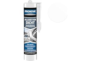 Pronova Allwetterdicht Dachdichtstoff zur Reparatur und Abdichtung von Löchern, Rissen sowie Dehn- und Anschlussfugen im Außen- Dach- und Fassadenbereich 300 ml, Transparent