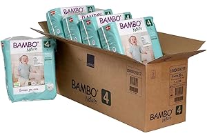 Bambo Nature Pantalones de entrenamiento premium, tamaño maxi 4 (13-31 libras/7-14 kg) Protector de funda 100 unidades