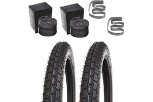 SCOOTER-PROSPORTS 2x Kenda K254 Reifen Set Satz 2,75x17 41P Schlauch Felgenband für Zündapp Hercules Sachs 17 Zoll