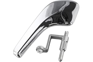 SISINKAL Manilla de puerta interior cromada lado conductor izquierdo compatible con Opel Corsa MK3 Corsavan 2006-2014 Modelo D Número de pieza de repuesto directo 13297813