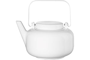 ASA Selection Théière sonoko avec Filtre en Acier Inoxydable Théière en Porcelaine 1 L Blanc