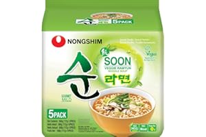 NONGSHIM - Nouilles instantanées Soon Veggie - (5 X 112 GR)