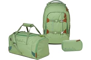 satch Pack Schulrucksack Set 3tlg. mit Sporttasche und Schlamperbox