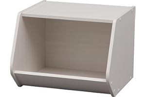 Iris Ohyama, Unidad de almacenamiento/Unidad de almacenamiento pequeña/Estante de almacenamiento, Diseño,Modular, Oficina, Casa - Stack Box - STB-400 - Roble Blanco