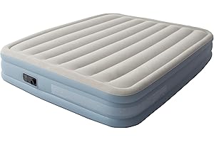 RAPTAVIS Queen Air Bed, Self-Inflating Air Mattress, Guest Bed with Built-in Pump, 203 x 152 x 46 cm