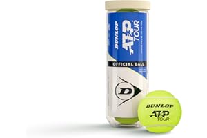 Dunlop Piłka tenisowa ATP Tour – do piasku, twardego podłoża i trawnika (3 piłki)