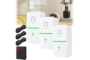 GIENSLRU Watt Save Pro, Power Save Pro, Pro Power Saver Dispositivo di risparmio energetico per risparmiare elettricità, Powerpro Power Saver, dispositivo a risparmio energetico per uso domestico (3 pezzi)