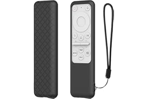 HESUPY Etui na pilota do telewizora Samsung BP59-00149A, BP59-00149B, TM2261S pilot zdalnego sterowania, miękka skóra, silikonowy rękaw, pyłoszczelny, wszechstronna ochrona (czarne)