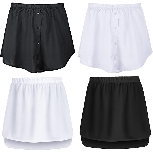 BEAUTELICATE Chemise Extender / Jupon D'Extension Pour Femme - Coton Et Dentelle - Ivoire/Noir