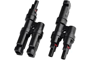 UEETEK Panneau solaire MC4 Connecteurs de branchement T / Y Raccord de répartition de câble