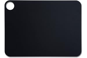 ARCOS Tavola da Taglio con Foro per Appendere, Superficie Liscia in Fibra di Cellulosa e Resina, Utensile Professionale, Vassoio da Servizio, Colore Nero, 148,4 x 109 mm