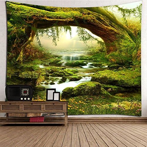 Tapestry QIAO Decoration Creek Indian Mandala Abstract Art Bohemian Hippie Decorative Cloth Bed Cloth Beach Cloth Polyester (Color : A, Size : 150x130cm)