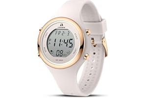 LN LENQIN Ladies Watches Womenes Watch Waterproof Digital Sport Chronograph Watches for Women Silicone Strap with Light/Date/Week/Month