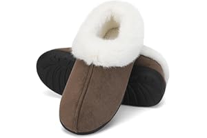 Mishansha Zapatillas de Casa Invierno Cálido Pantuflas Antideslizante con Espuma de Memoria Unisex-Adulto Gr.36-47