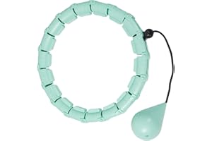 Pterygoid Weighted Hula Hoop, Smart Hula Hoop with Ball, 24 Detachable Knots Auto-Spinning Fitness Weight Loss Massage for Adults and Kids Exercising