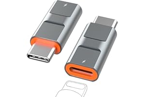 TICENPE 2 Pièces Adaptateur Lightning vers USB C (Pas pour Casque/OTG) Chargement Rapide 36W et Transmission de Données Adaptateur Lightning Femelle vers USB C Mâle pour iPhone 16 15 Pro Max Galaxy S24/S23