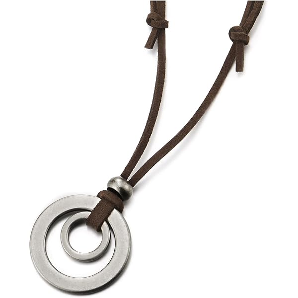 Collana In Pelle Stile Vichingo, Per Uomo E Donna, Gioiello In Pelle
