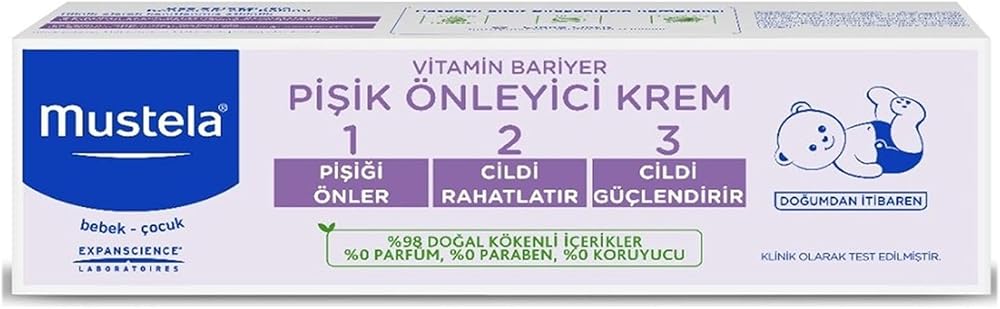 Mustela Mustela Vitamin Barrier Cream 1 2 3 Pişik Kremi 50 ml 1 Paket