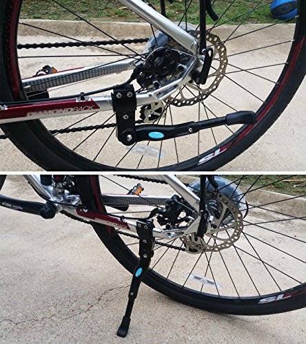Topcabin® verstellbarer Fahrradständer mit Aluminiumlegierung, Seitenständer für 20 Zoll (51 cm), 24 Zoll (61 cm), 26 Zoll (66 cm) - 6