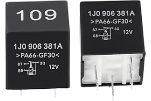 LECREATEKIT Relé de bomba de combustible 109, relé de coche 12 V 70 A, 4 pines, relé de cierre, para 1989 2006 Auto Motor Fuente de alimentación