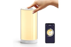 meross WiFi Lamp, Smart Lamp Bedside, Support Apple HomeKit Alexa Google Assistant SmartThings, RGBWW Touch Lamp Dimmable Multicolour Voice Remote App Control (2.4GHz Only)