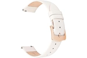 EACHE Schnellverschluss-Armbänder aus Leder für Herren & Damen, dünne Lederarmbänder für Damen, für Uhren mit 12mm, 14mm, 16mm, 18mm, 20mm Schlüsselweite, mehr Farben zur Auswahl