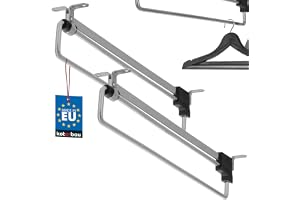 KOTARBAU® Uppsättning av 2 utdragbara klädstänger för garderobsskåp 350 mm