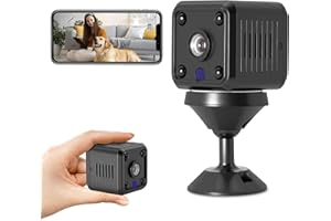 Diyuna Caméra de Surveillance Intelligente pour Bébé – Caméra WiFi HD 1080P sans Fil avec Vision Nocturne et Détection de Mouvement, Surveillance à Distance pour Maison et Sécurité Familiale