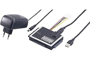 ‎XYSTEC Xystec Festplatten Leser: Universal-Festplatten-Adapter für IDE/SATA auf USB 3.0, inkl. Netzteil (Festplatte Lesegerät, SSD Lesegerät, Festplattenanschluss)