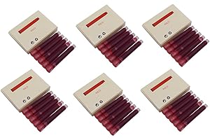 EROFA Jinhao Lot de 30 cartouches d'encre pour stylo plume, taille standard Rouge.