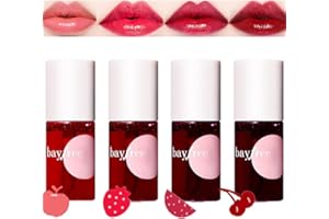 Sitovely 4 Farben Lip Tint Stain Set, Hydratisierender, feuchtigkeitsspendender, matter, flüssiger Lippenstift Lip Gloss, Langanhaltende Non-Stick Cup Lip Makeup für Wangen und Augen
