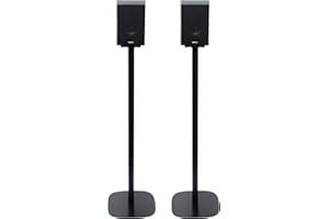 Vebos Lot de 2 pieds pour Samsung HW-Q995D/HW-Q990D, élégant, support de haut-parleur sans fil, pour une expérience sonore époustouflante, support d'enceinte de couleur noire